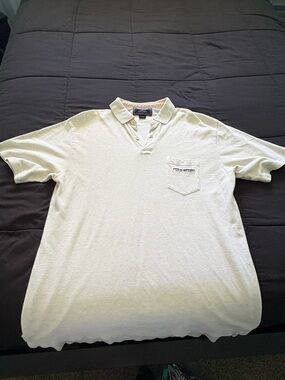 Ralph Lauren Men’s Light Cream Polo with Pocket